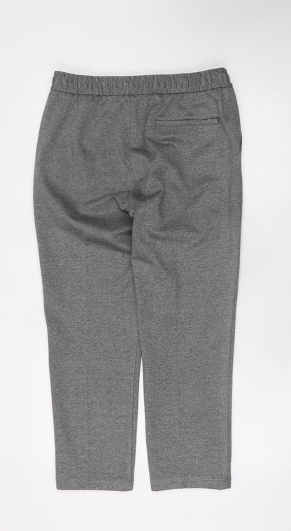 Mens UK Size 32S Topman Slim Fit Casual Workwear Travel Grey Trousers