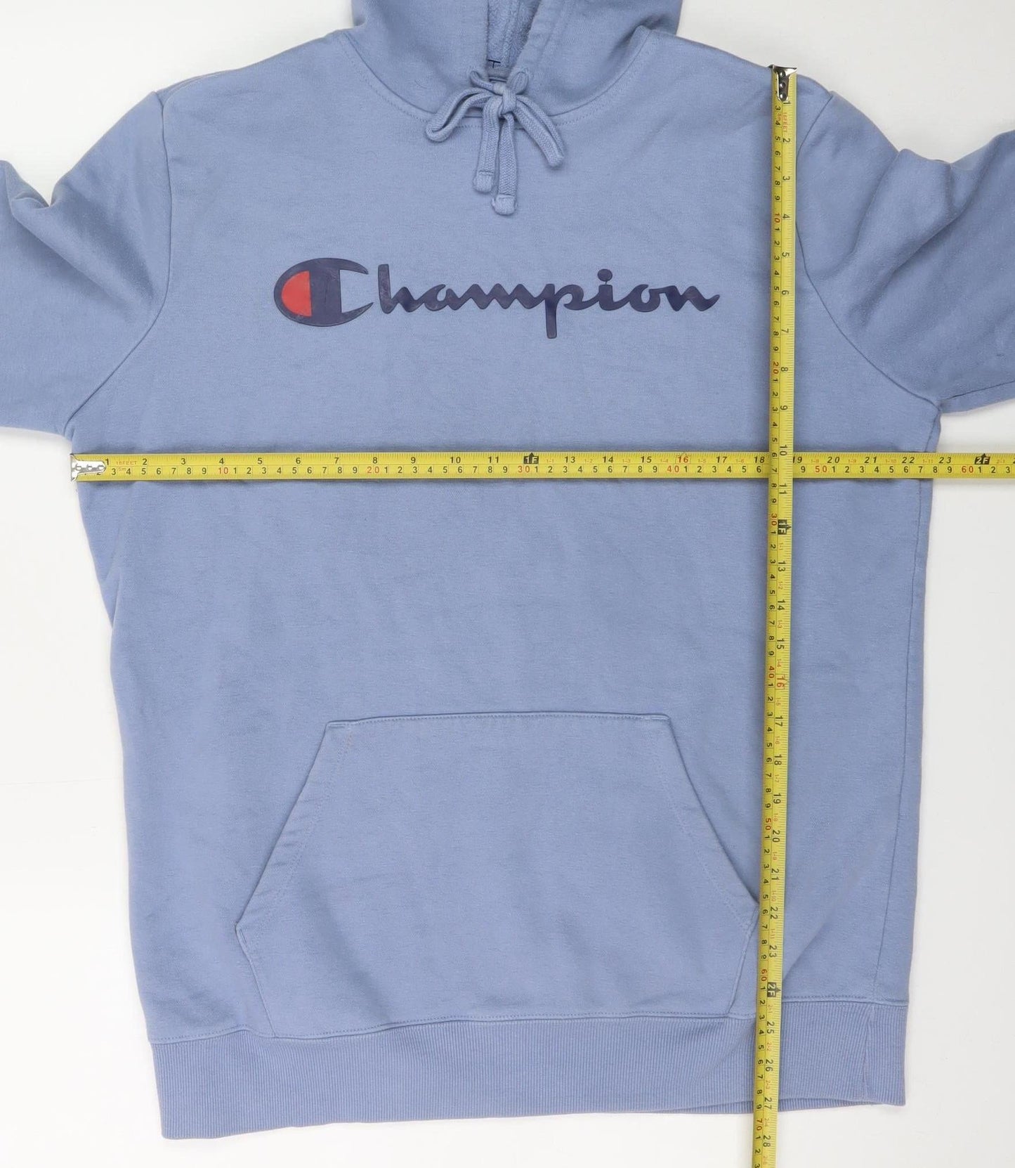 Mens UK Size M Champion Blue Pullover Hoodie