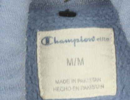 Mens UK Size M Champion Blue Pullover Hoodie
