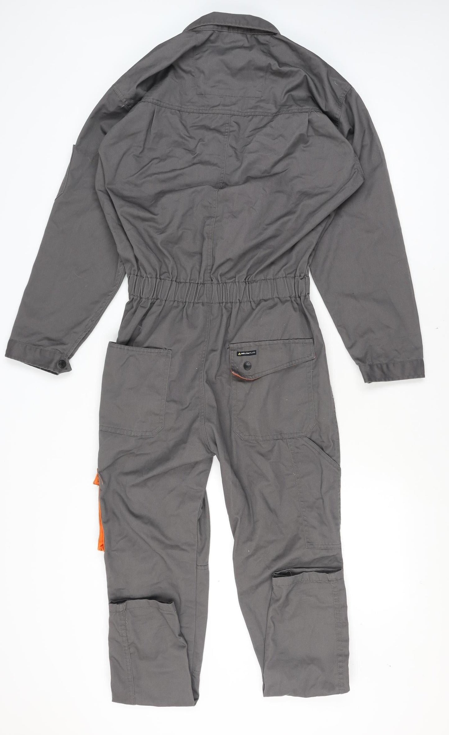 Mens UK Size M Deltaplus Regular Fit Cargo Grey Trousers