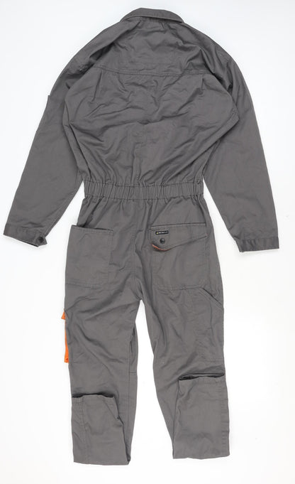 Mens UK Size M Deltaplus Regular Fit Cargo Grey Trousers