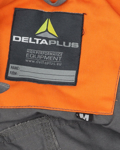 Mens UK Size M Deltaplus Regular Fit Cargo Grey Trousers