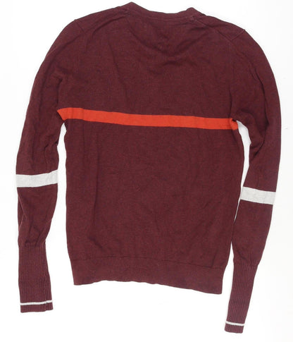 Mens UK Size M FatFace Red Henley Jumper