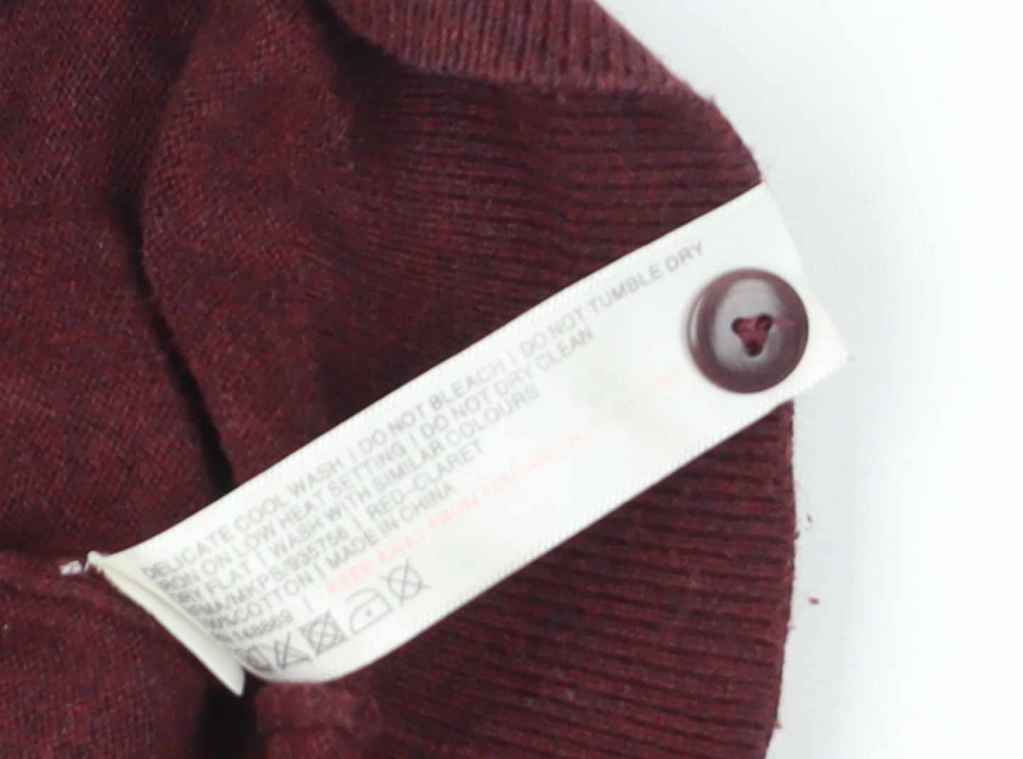Mens UK Size M FatFace Red Henley Jumper