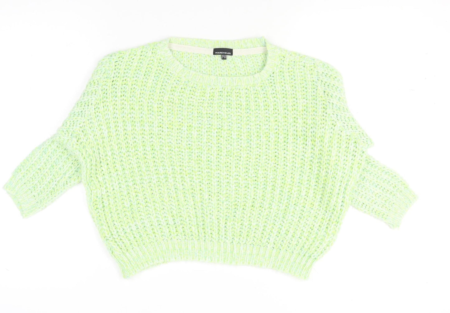 Womens UK Size 10 Warehouse Green Pullover Jumper