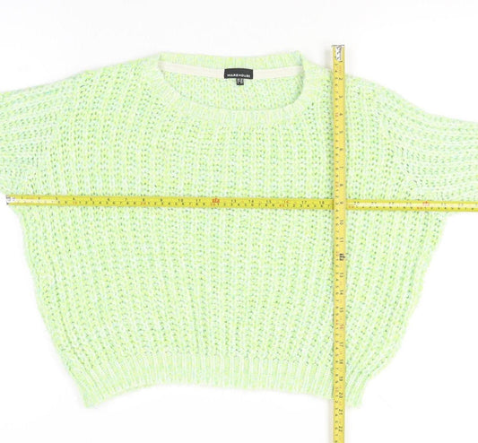 Womens UK Size 10 Warehouse Green Pullover Jumper