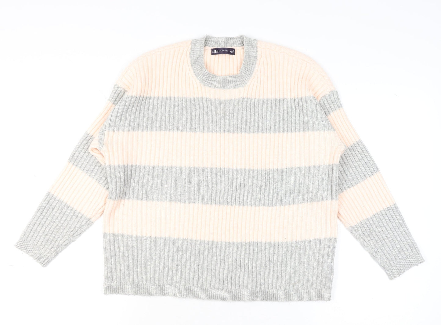 Womens UK Size L Marks and Spencer Multicoloured Pullover Jumper