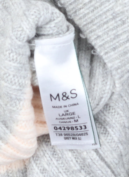 Womens UK Size L Marks and Spencer Multicoloured Pullover Jumper