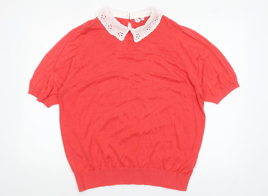 Womens UK Size 20 JD Williams Red Pullover Jumper