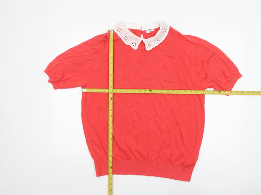 Womens UK Size 20 JD Williams Red Pullover Jumper
