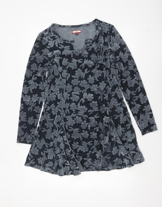 Womens UK Size 10 Joe Browns Grey Tunic Blouse