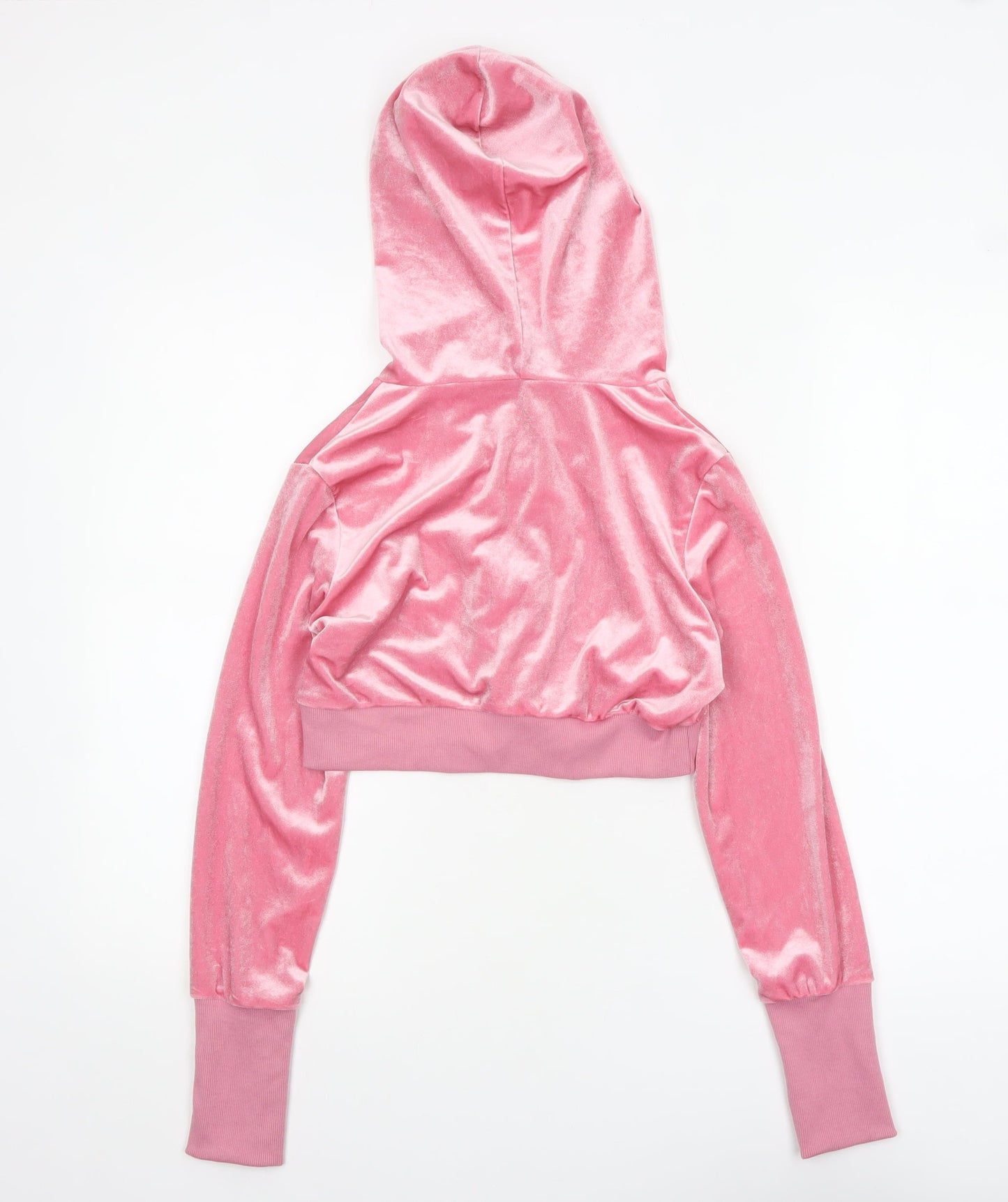 Womens UK Size S SheIn Pink Full Zip Hoodie