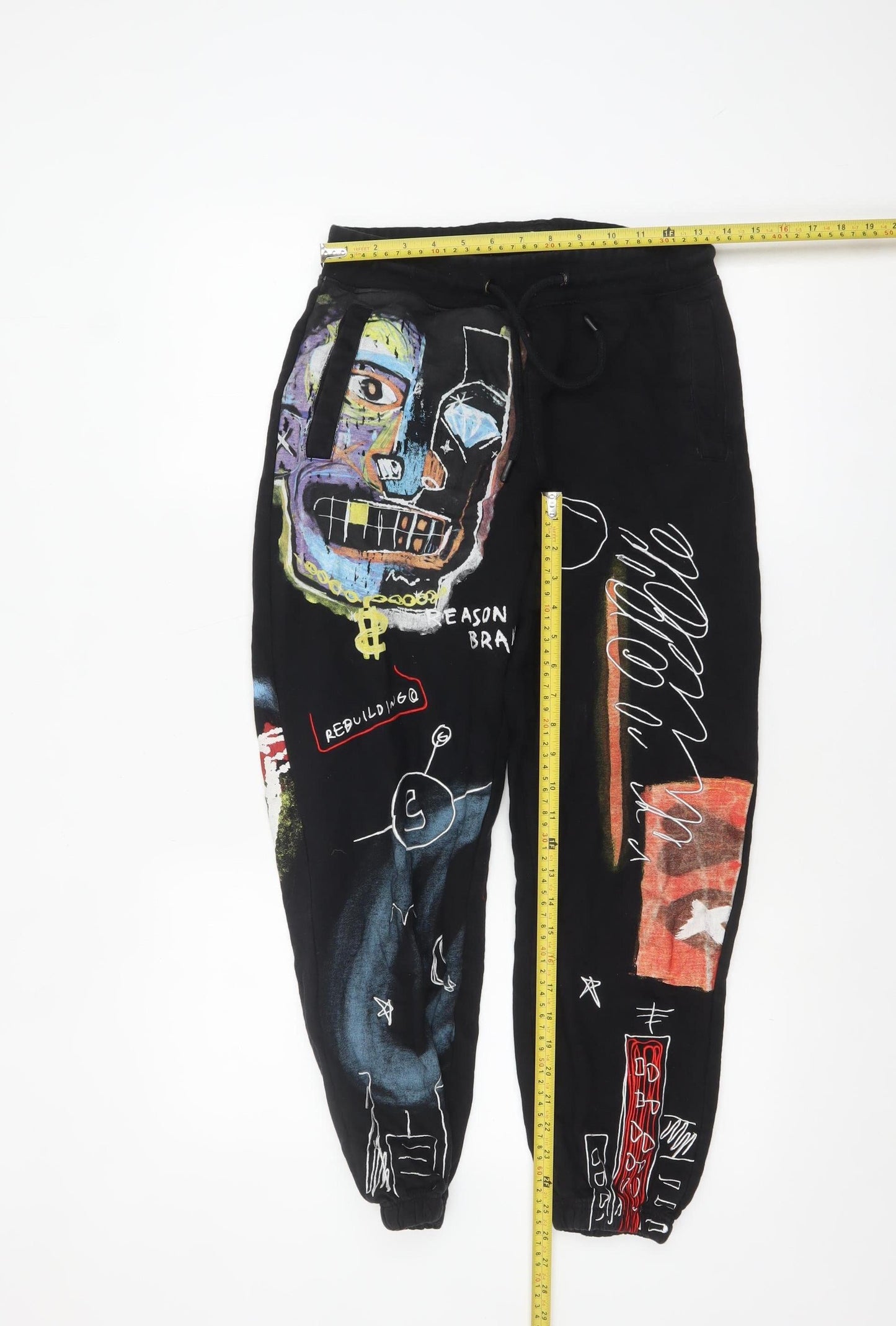 Womens UK Size M Reason Regular Fit Jogger Black Trousers