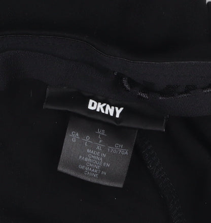 DKNY Womens Black Leggings Size L Slim Fit Stretch Jersey Trousers