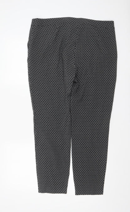 Womens UK Size 16 Marks and Spencer Slim Fit Business Casual Workwear Black Trou