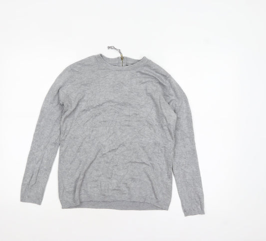 Womens UK Size 12 Zara Grey Pullover Jumper