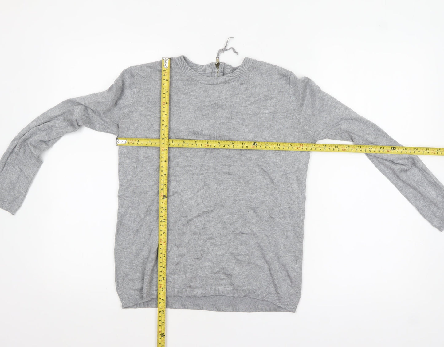 Womens UK Size 12 Zara Grey Pullover Jumper