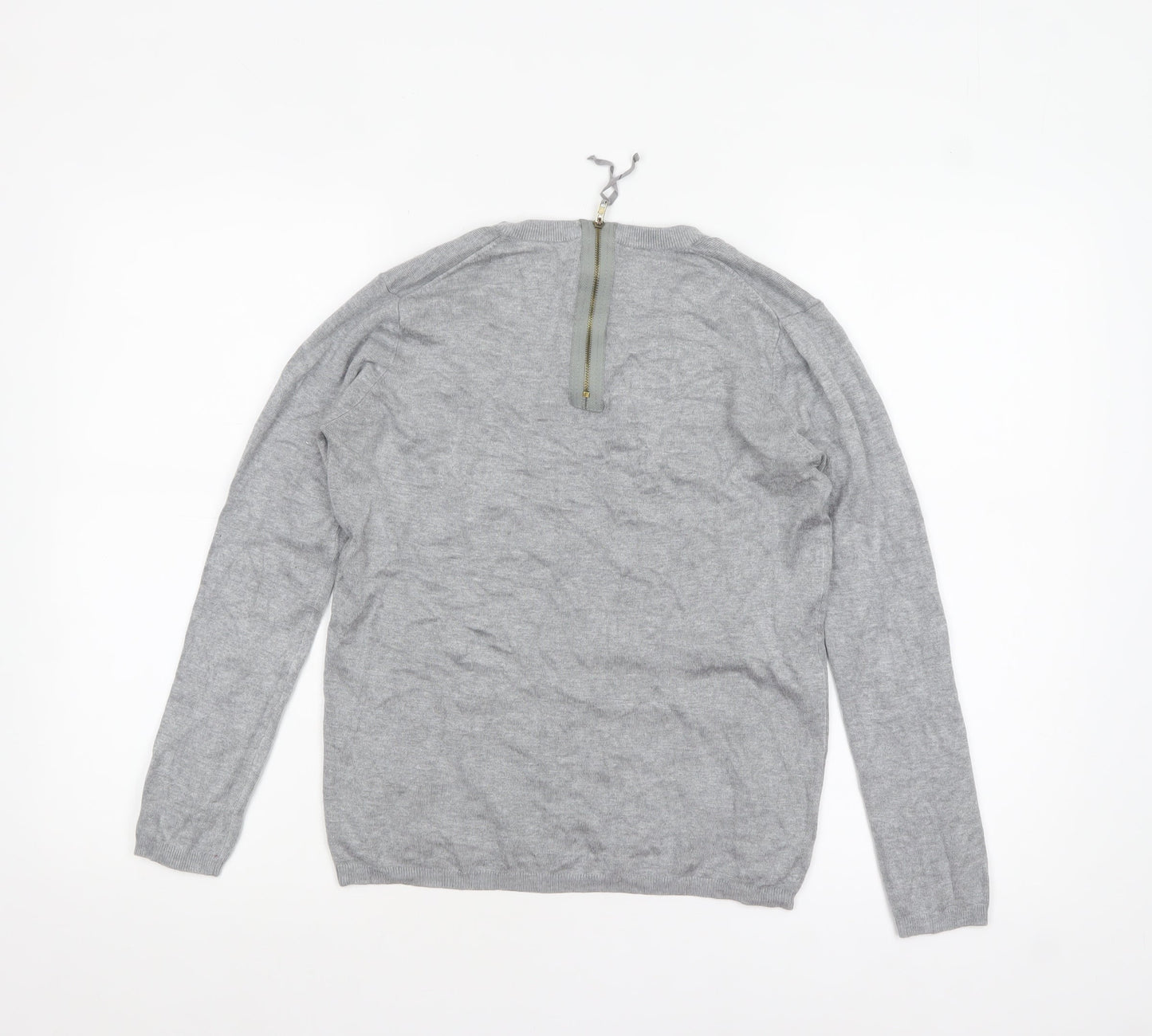 Womens UK Size 12 Zara Grey Pullover Jumper