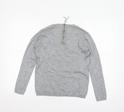 Womens UK Size 12 Zara Grey Pullover Jumper