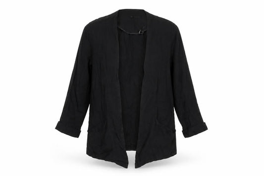 Warehouse Women’s Black Size 8 Blazer Jacket Lightweight Open Front