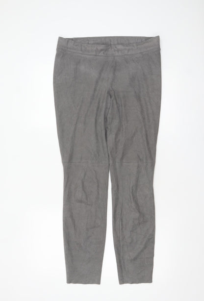Womens UK Size 12 Cambio Slim Fit Leggings Grey Trousers