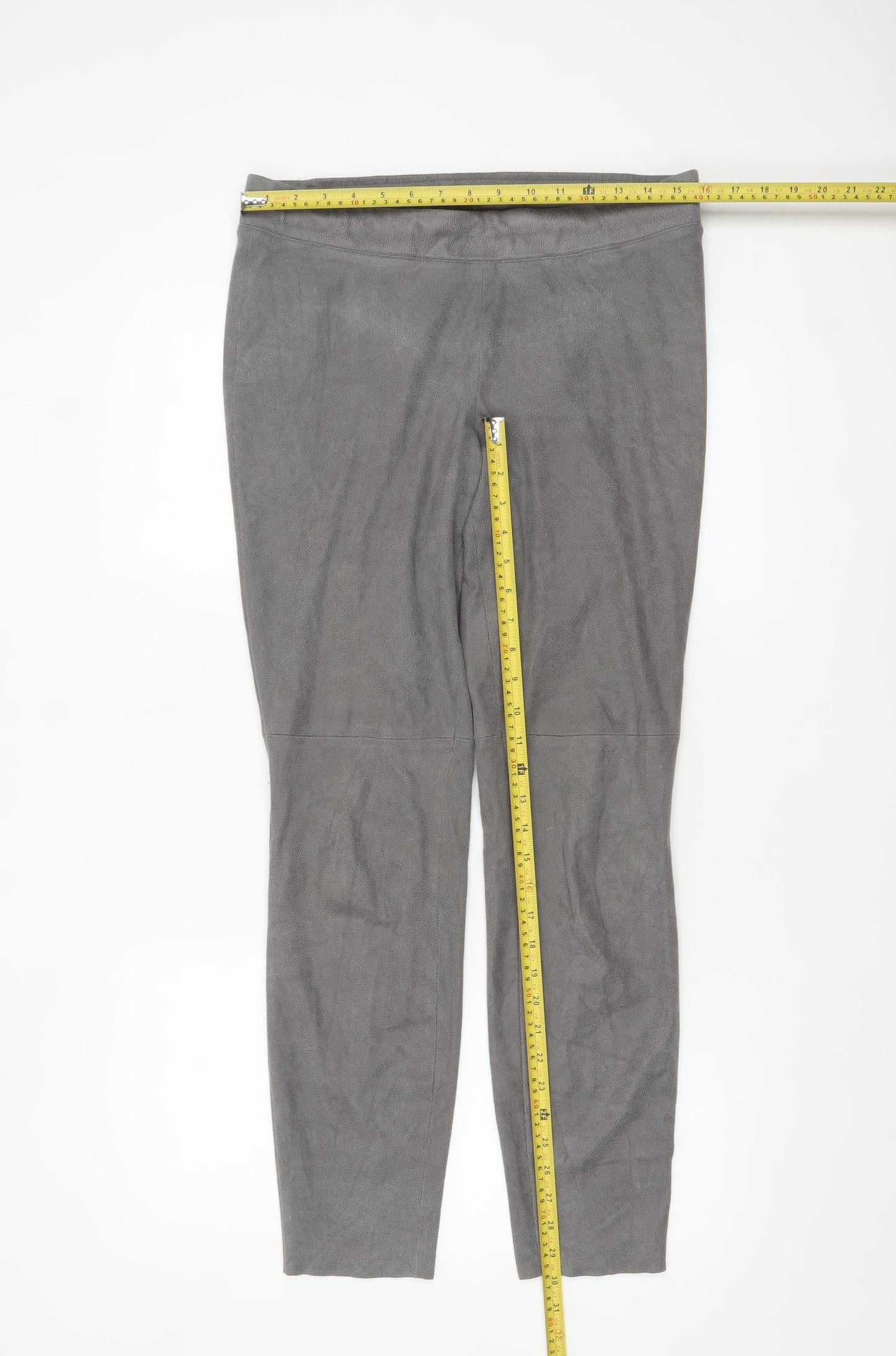 Womens UK Size 12 Cambio Slim Fit Leggings Grey Trousers