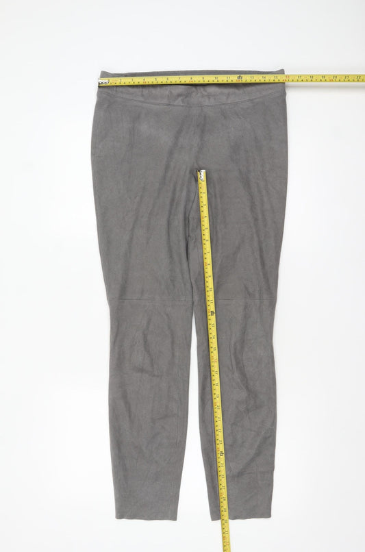 Womens UK Size 12 Cambio Slim Fit Leggings Grey Trousers