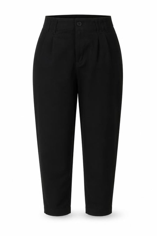 H&M Divided Women’s Black High-Rise Slim Tapered Trousers Size 10