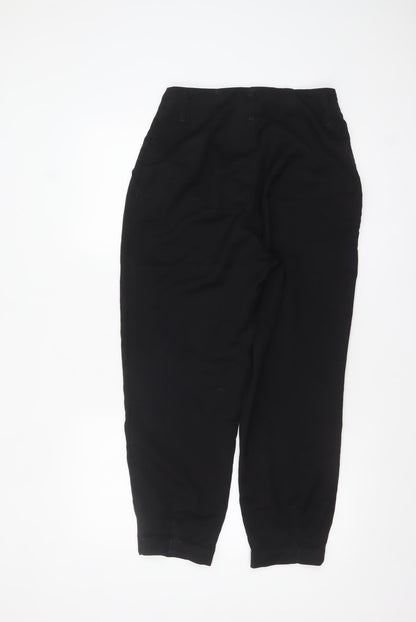 H&M Divided Women’s Black High-Rise Slim Tapered Trousers Size 10