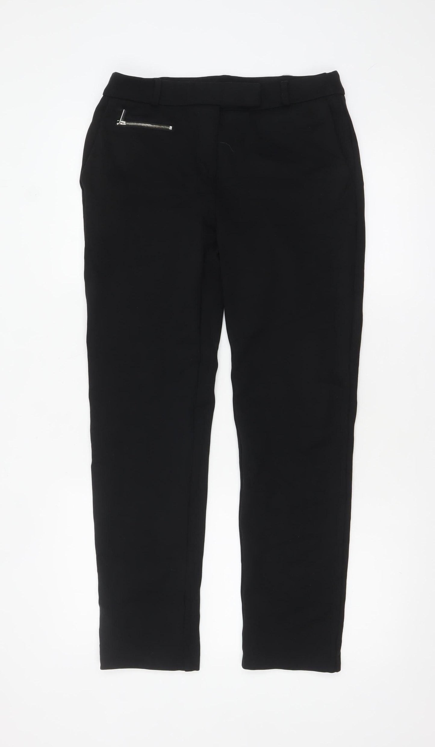 Womens UK Size 10 Nutmeg Slim Fit CasualBusinessWorkwear Black Trousers