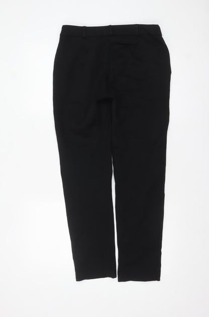 Womens UK Size 10 Nutmeg Slim Fit CasualBusinessWorkwear Black Trousers