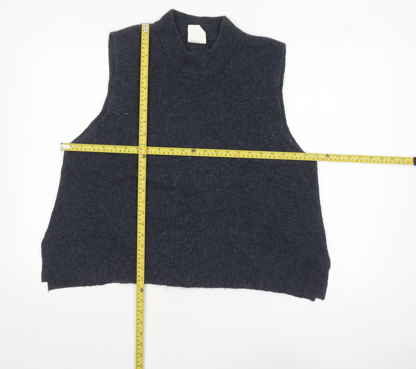 Womens UK Size 14 Thought Grey Vest Jumper