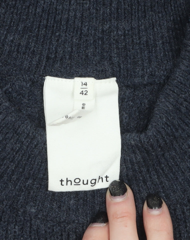 Womens UK Size 14 Thought Grey Vest Jumper