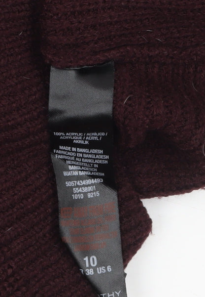 Womens UK Size 10 Dorothy Perkins Brown Pullover Jumper