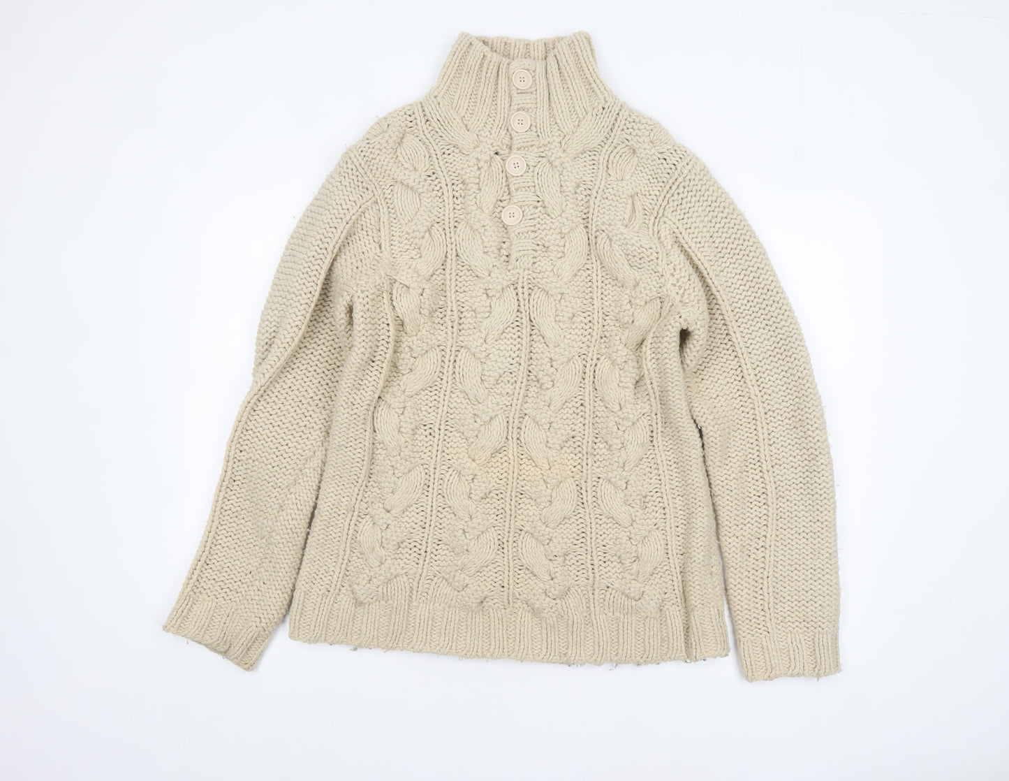 Mens UK Size L Rocha.John Rocha Beige Pullover Jumper