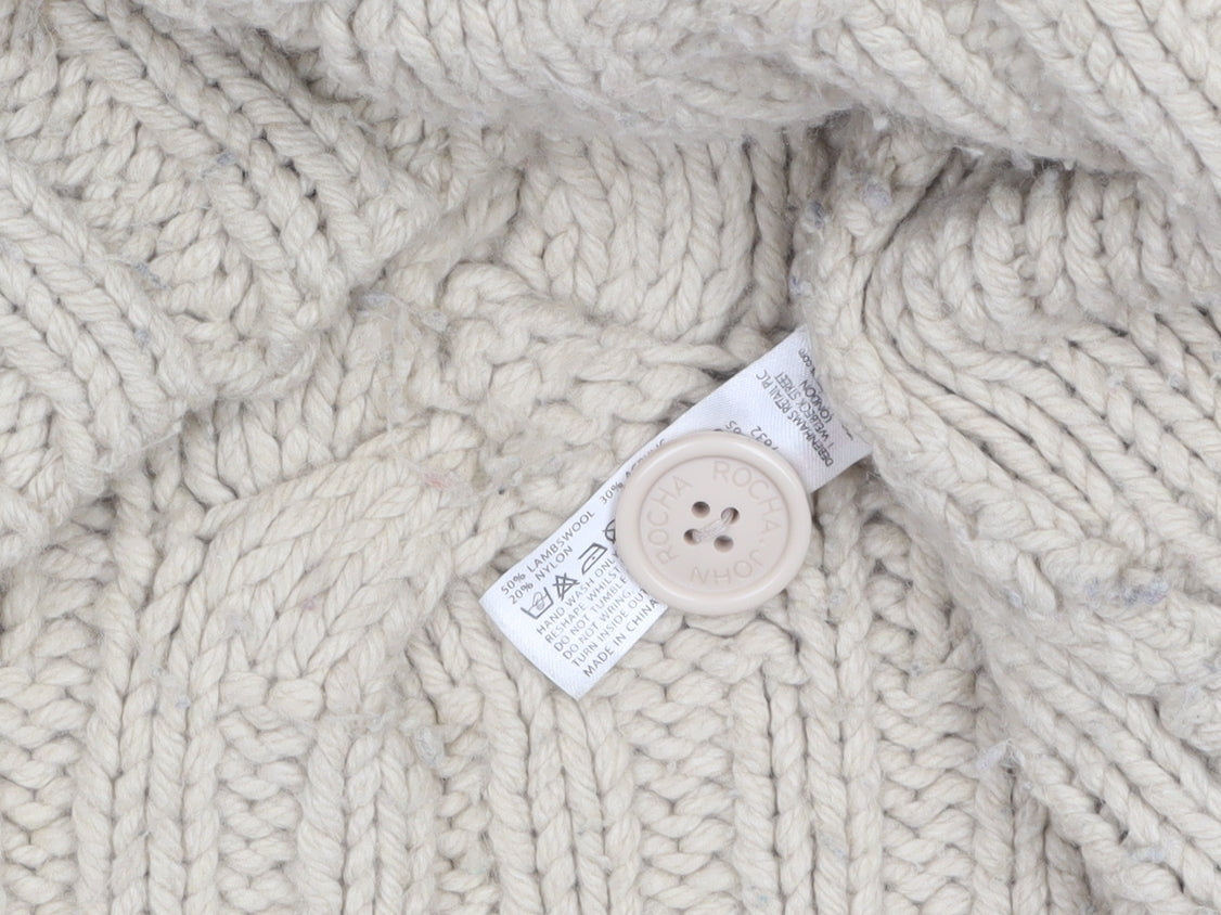 Mens UK Size L Rocha.John Rocha Beige Pullover Jumper