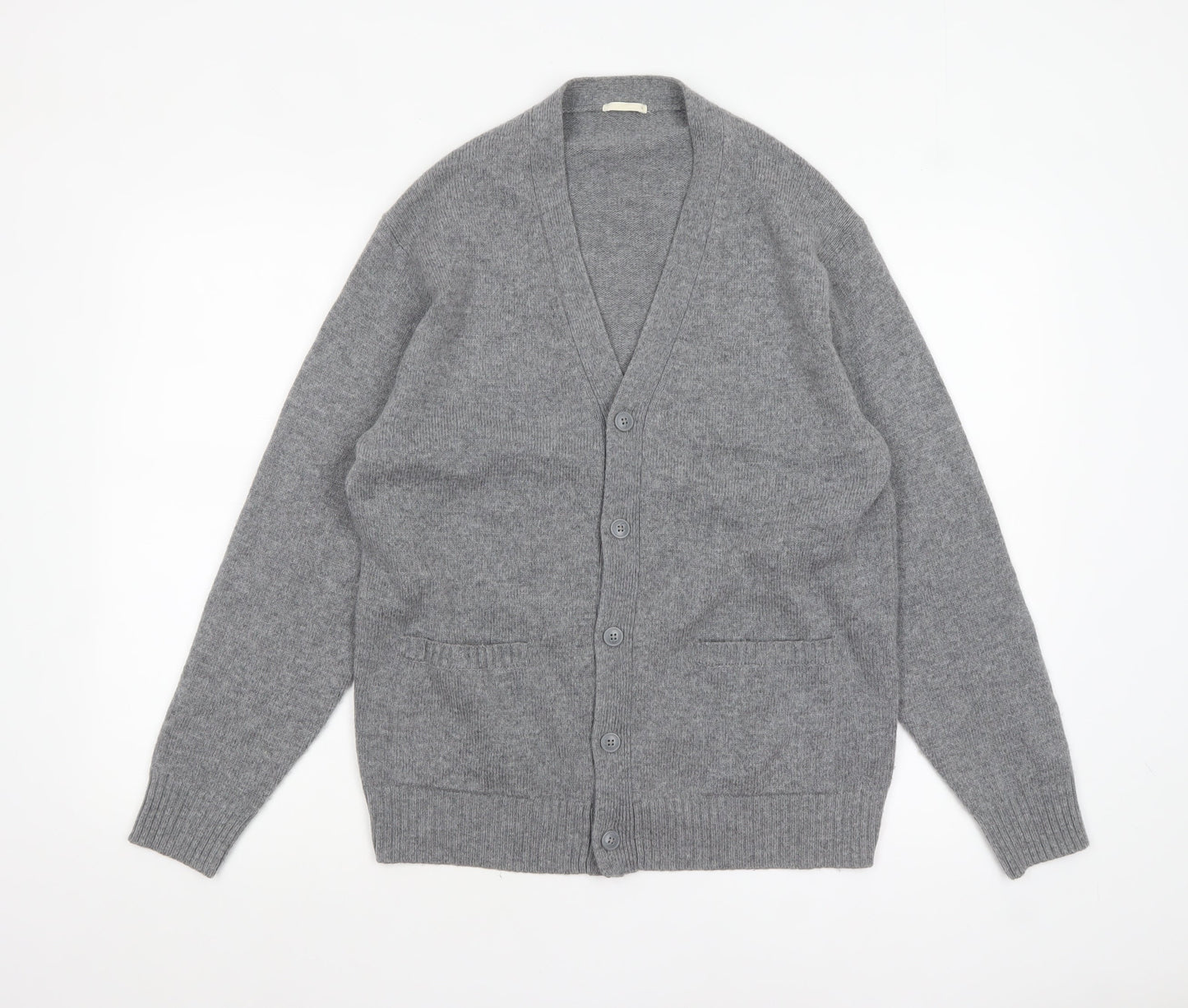 Mens UK Size M GU Grey Cardigan Jumper