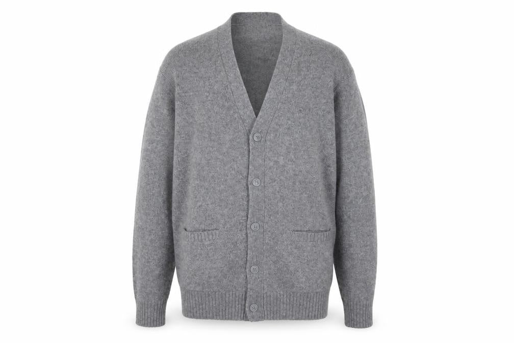 Mens UK Size M GU Grey Cardigan Jumper
