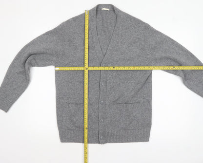Mens UK Size M GU Grey Cardigan Jumper