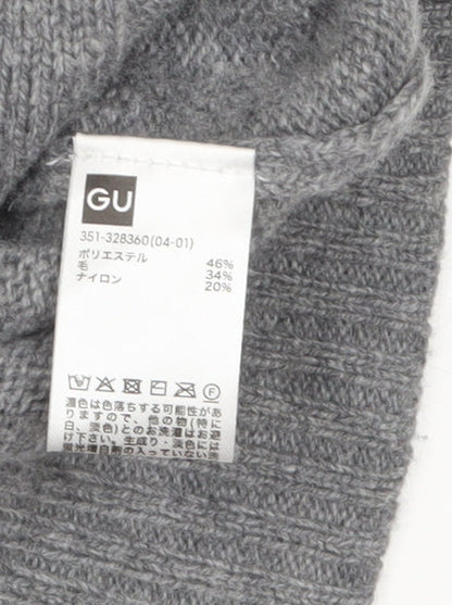 Mens UK Size M GU Grey Cardigan Jumper