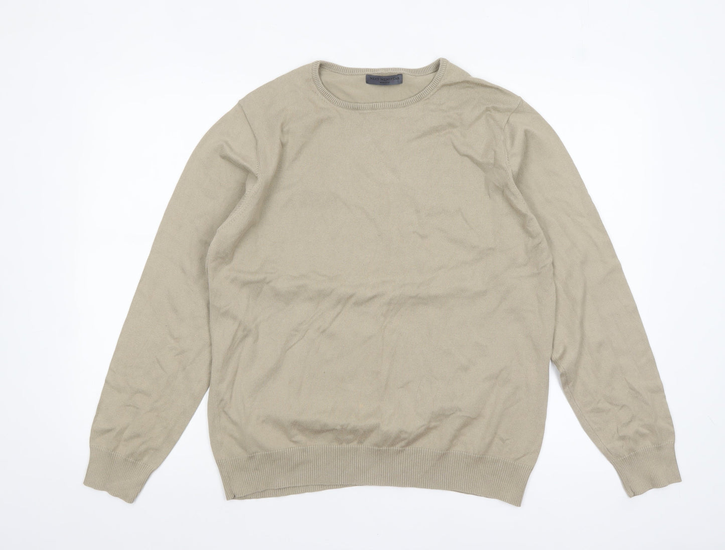 Mens UK Size M NEXT Beige Pullover Jumper