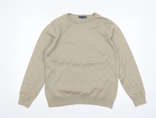 Mens UK Size M NEXT Beige Pullover Jumper