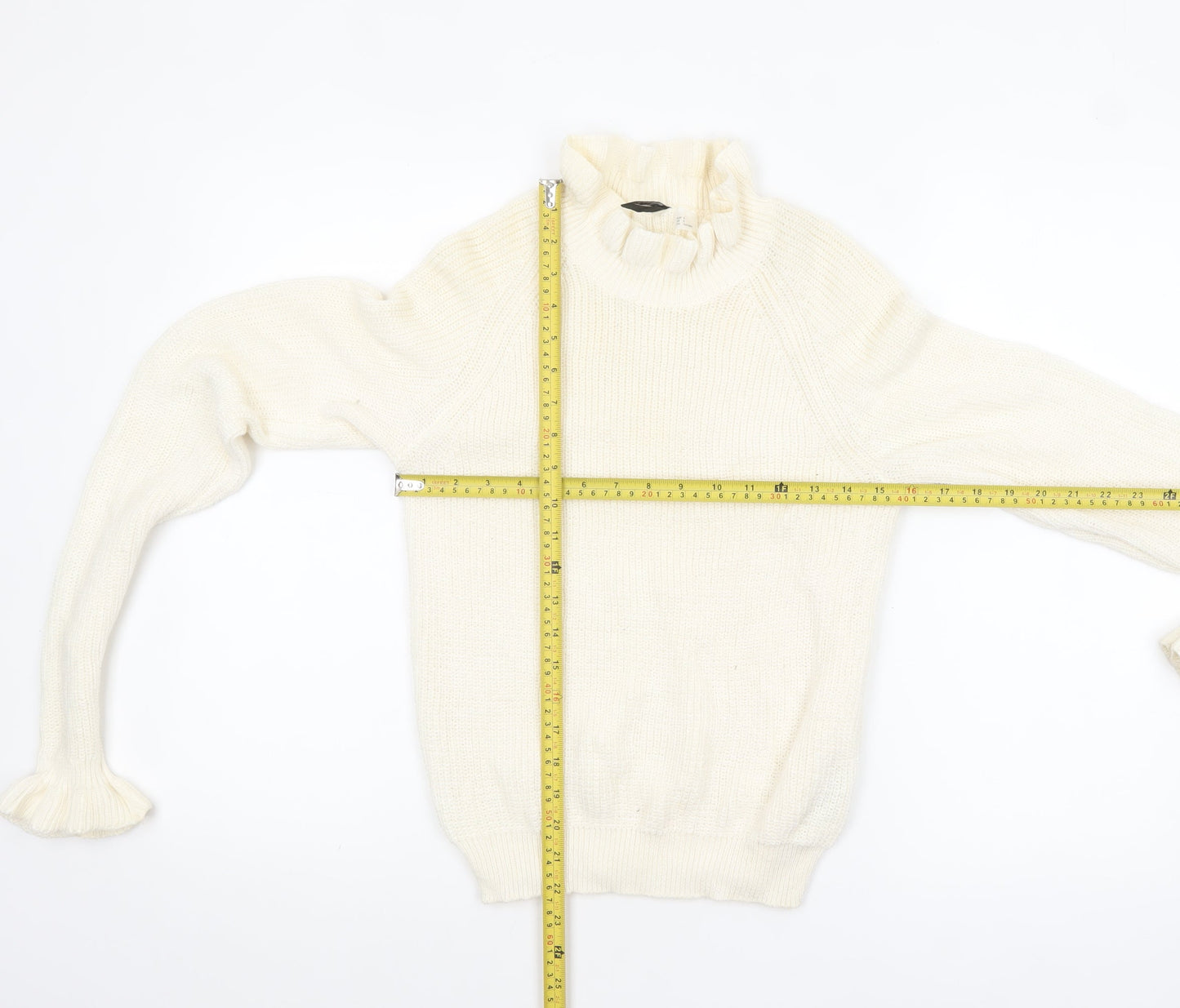 Womens UK Size S H&M Ivory Pullover Jumper