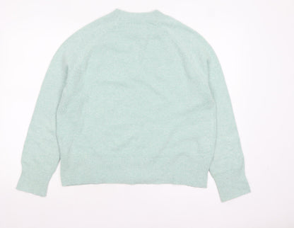 Oasis Women's Green Crew Neck Knit Pullover Jumper Size 12