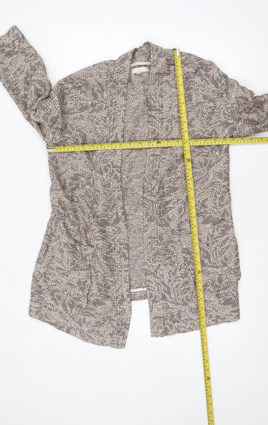 Intropia Women’s Beige Tweed Open Front Blazer Size 10