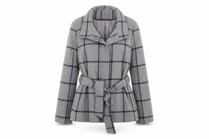 Womens UK Size 10 Jasper Conran Grey Overcoat