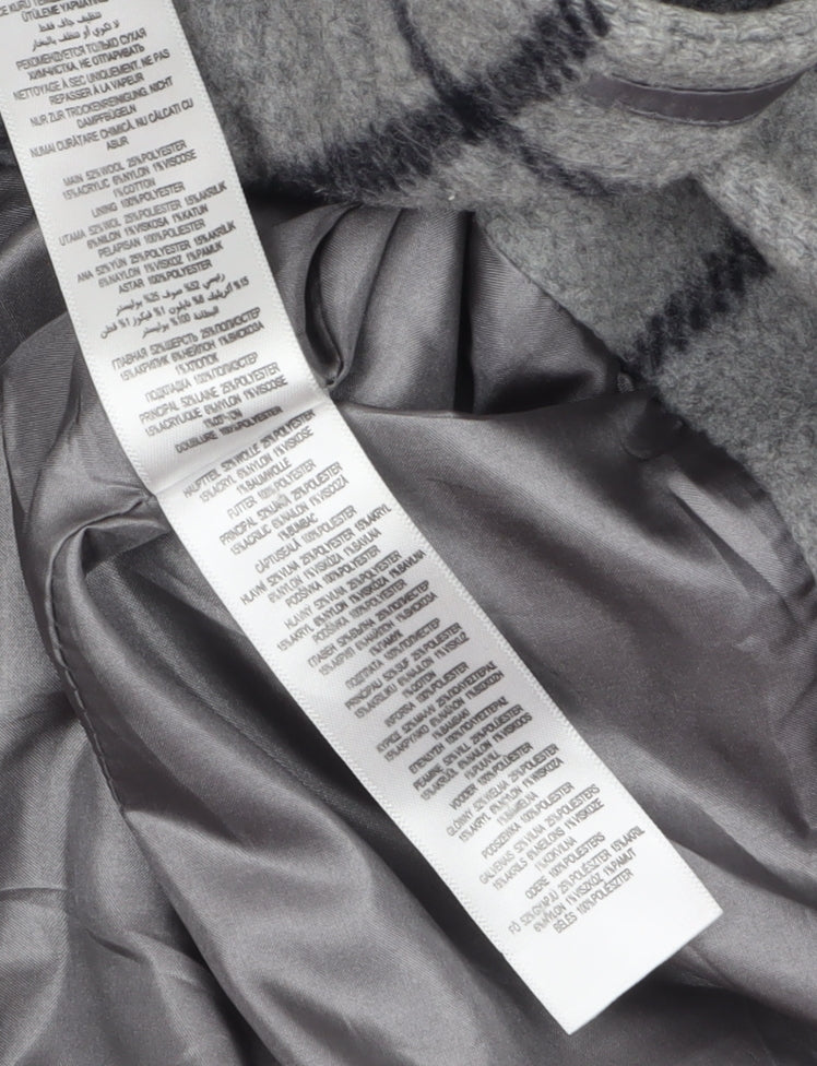 Womens UK Size 10 Jasper Conran Grey Overcoat