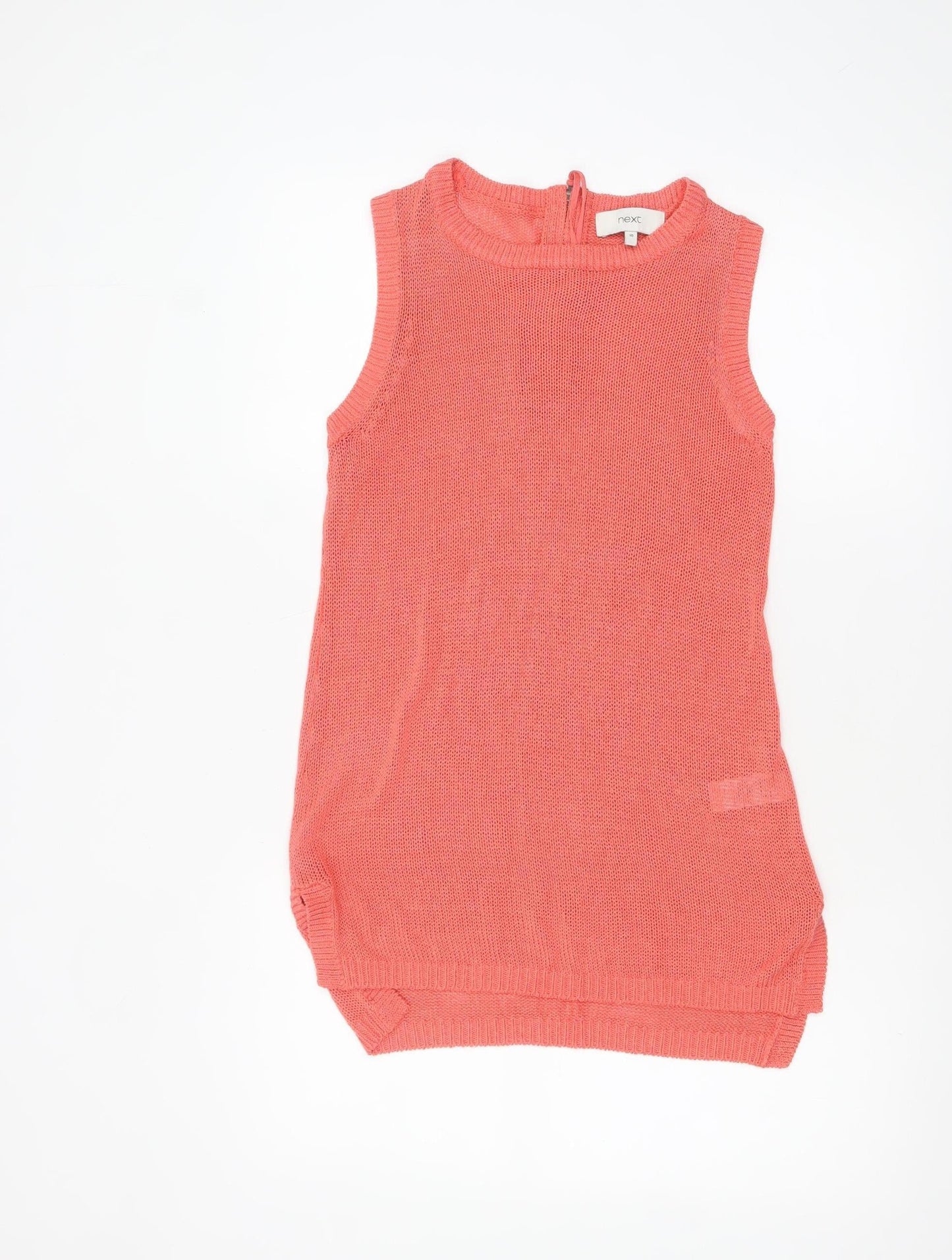 Womens UK Size 10 NEXT Pink Basic Tank
