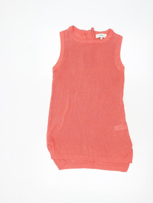 Womens UK Size 10 NEXT Pink Basic Tank