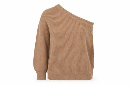 Womens UK Size S AX Paris Beige Pullover Jumper